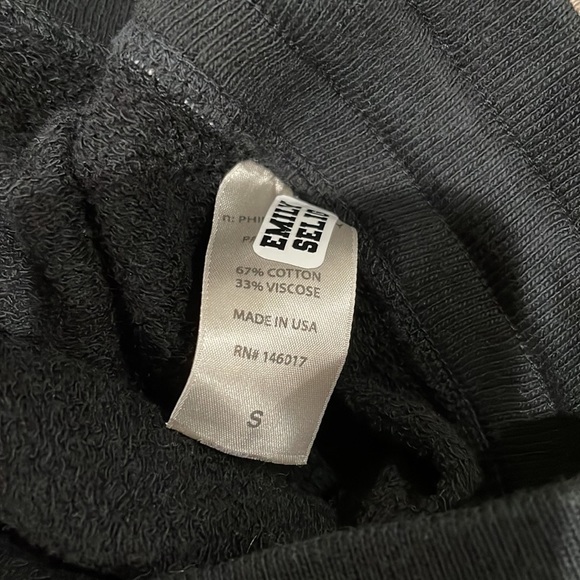 PHILANTHROPY Women’s Black Flare Distressed Sweatpants - S - Picture 6 of 6